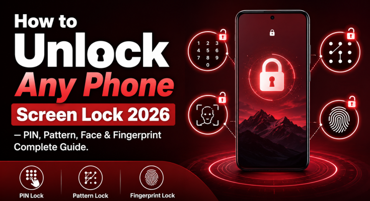 unlock any phone screen lock PIN pattern face fingerprint guide Pakistan 2026